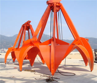 China 16T Greep 5m ³ van de kabels Mechanische Sinaasappelschil voor Loadiing-Zandsteen/Staalschroot en Erts leverancier