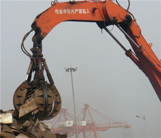 China De hydraulische of Mechanische Greep van de Graafwerktuigsinaasappelschil voor de Behandeling van Schroot, Afvalstuk leverancier