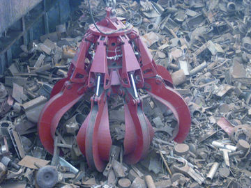 China De rode 40t Vier Greep van het Kabelgraafwerktuig met 8 m3-Emmer voor Mineralen/Erts Behandeling leverancier
