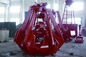 De rode 40t Vier Greep van het Kabelgraafwerktuig met 8 m3-Emmer voor Mineralen/Erts Behandeling leverancier